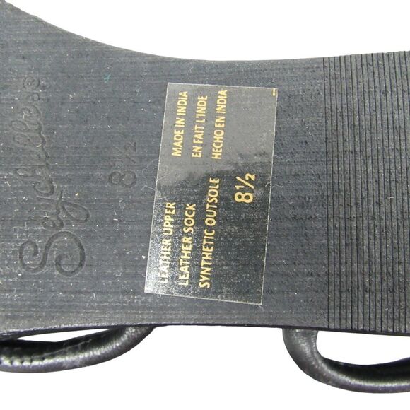 Seychelles Women Size 8.5 Rock Candy Flat  Open Toe Sandal in Black - Picture 7 of 7